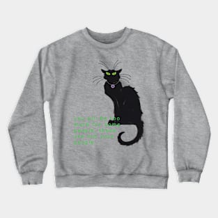 Find your Tribe - black cat Crewneck Sweatshirt